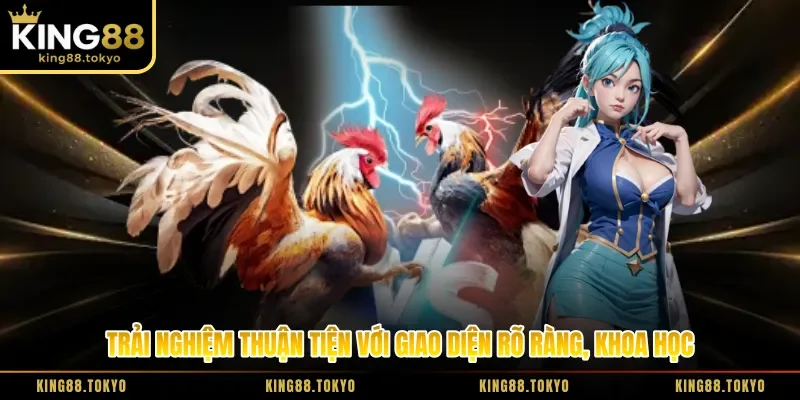 Trải nghiệm thuận tiện với giao diện rõ ràng, khoa học